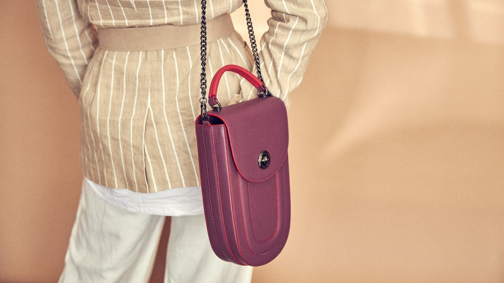 Designer burgundy leather handbag, women small leather bag, women's everyday bags, creative leather handbag, round leather bag, minimalist fashion bag, Fall and Winter bags, Fall 2025 fashion, designer shoulder bag, women's new handbags, Tomoli Fitini II handbag in burgundy red, plum leather bag