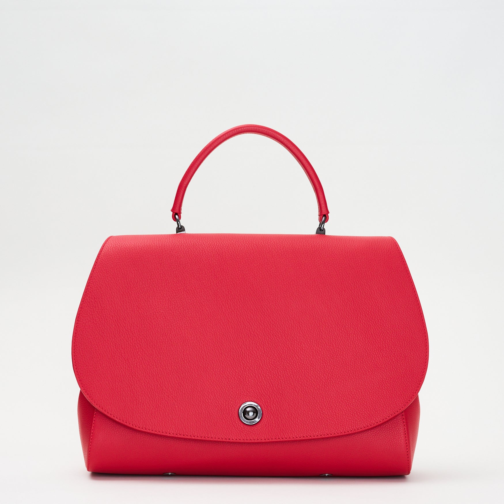 Briffani Jut Interchangeable Leather Satchel in Red – TOMOLI